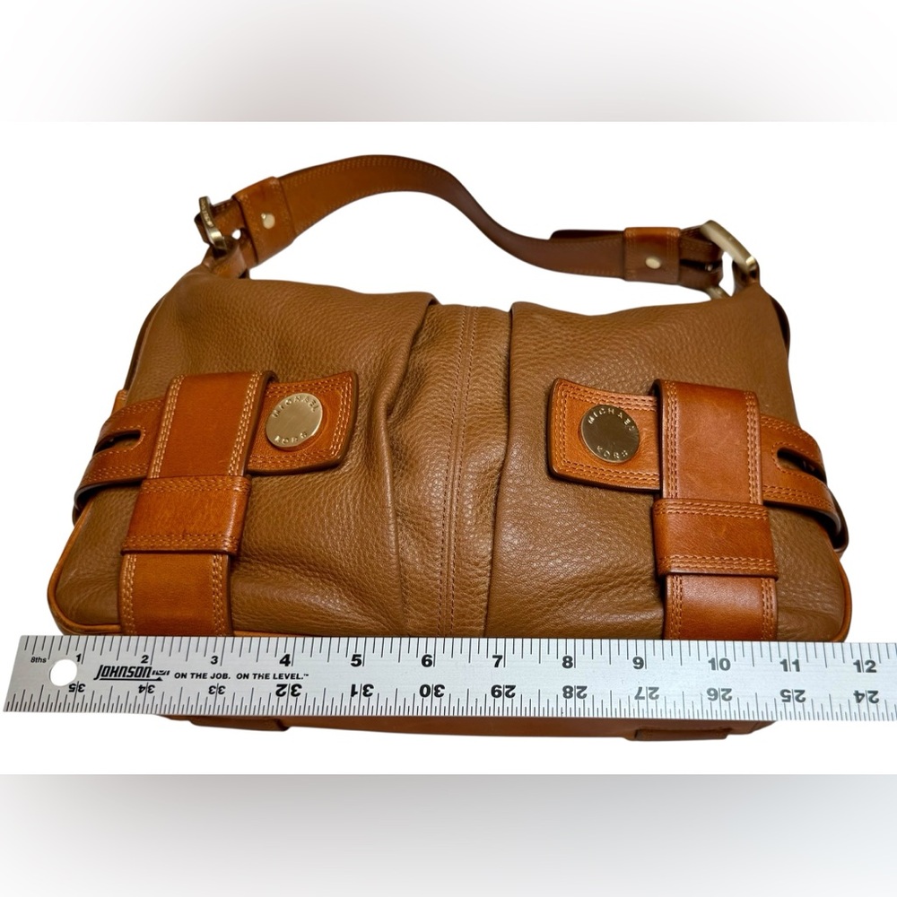 Michael Kors Two-Tone Leather Hobo Shoulder Bag - Picture 8 of 14